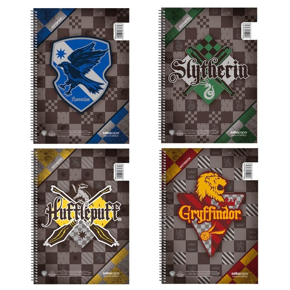 29481 ΤΕΤΡΑΔΙΟ ΣΠΙΡΑΛ "HARRY POTTER SCHOOL PRIDE" 17x25/180ΣΕΛ-3 ΘΕΜΑΤΑ (ΣΥΣΚ-6ΤΕΜ) - Image 1