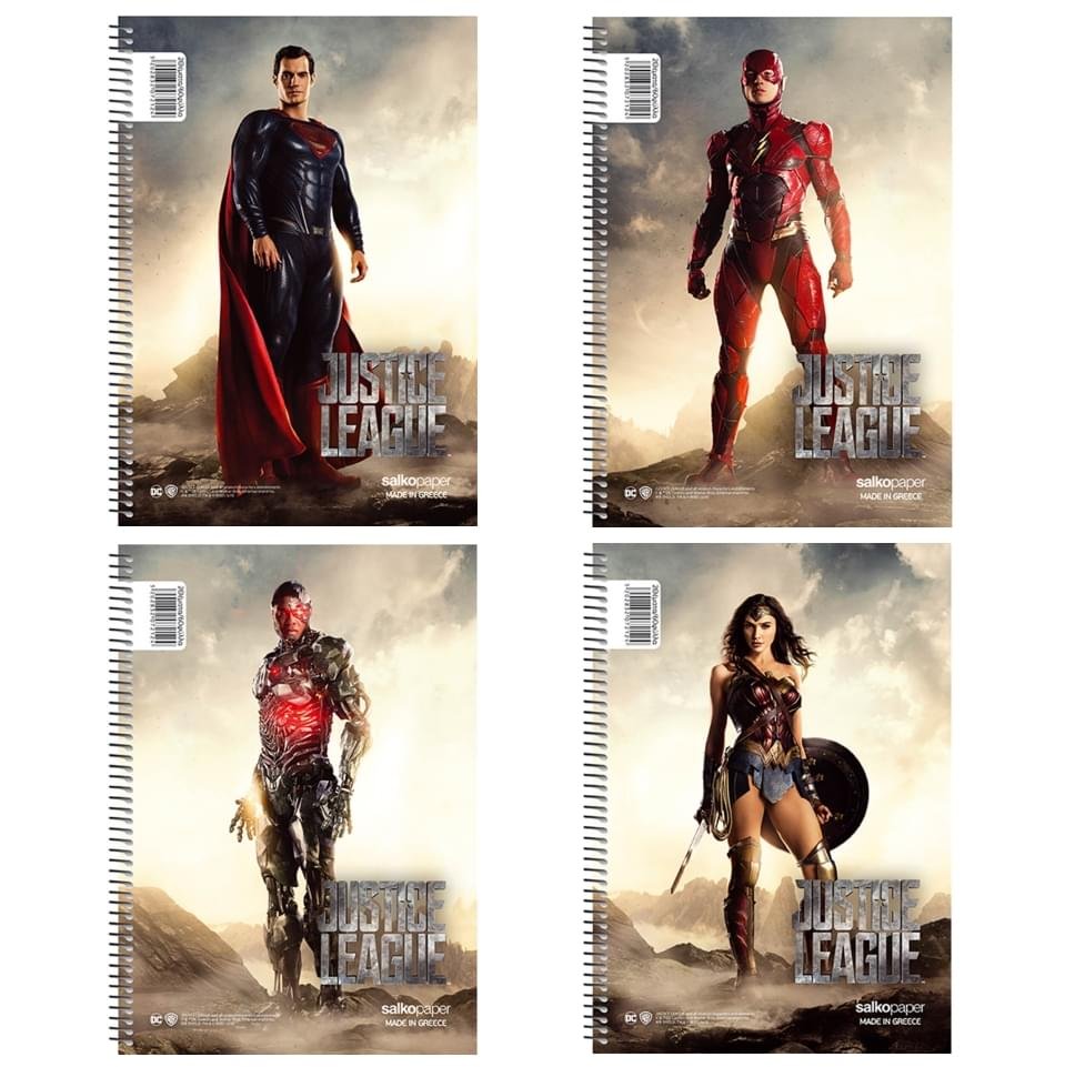 29492 ΤΕΤΡΑΔΙΟ ΣΠΙΡΑΛ "JUSTICE LEAGUE" 21x29/120ΣΕΛ-2 ΘΕΜΑΤΑ (ΣΥΣΚ-10) - Image 1