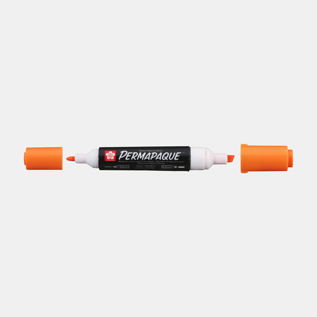 61679 ΜΑΡΚΑΔΟΡΟΣ PERMAPAQUE ΔΙΠΛΗ ΜΥΤΗ Orange - Image 1