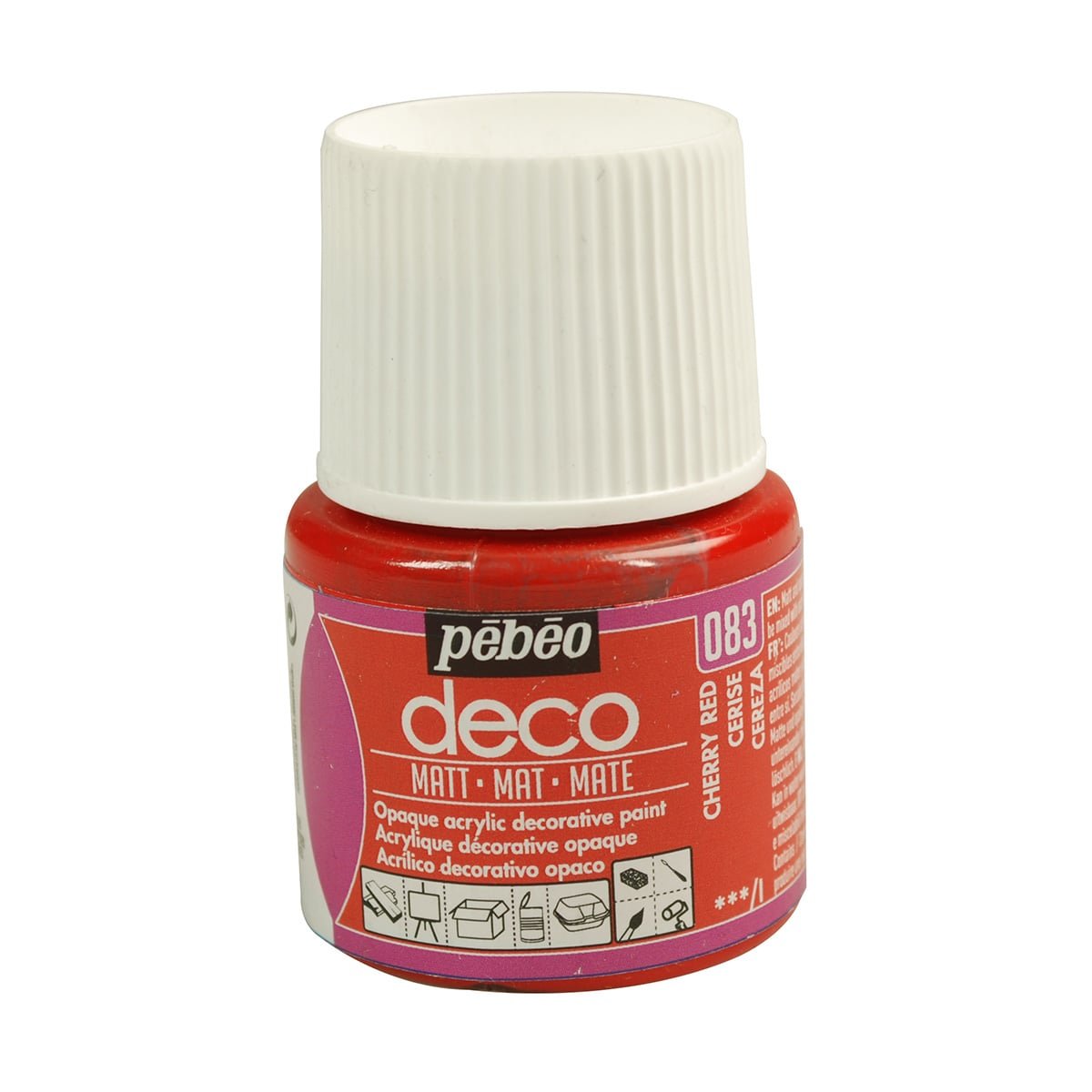 71416 DECO MATT 45ml CHERRY RED - Image 1