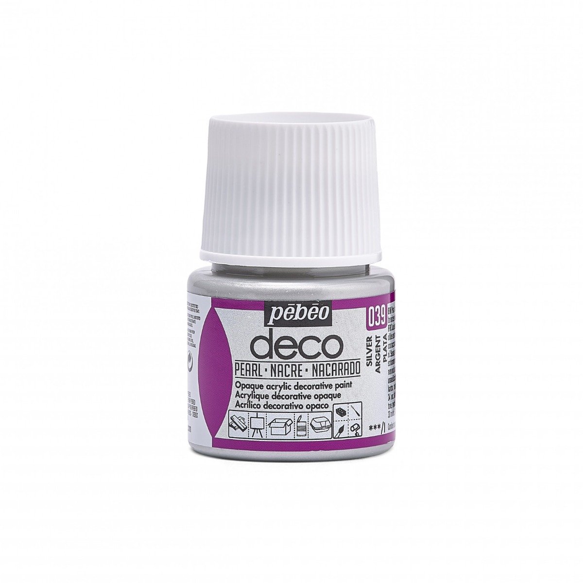 71419 DECO PEARL 45ml SILVER - Image 1