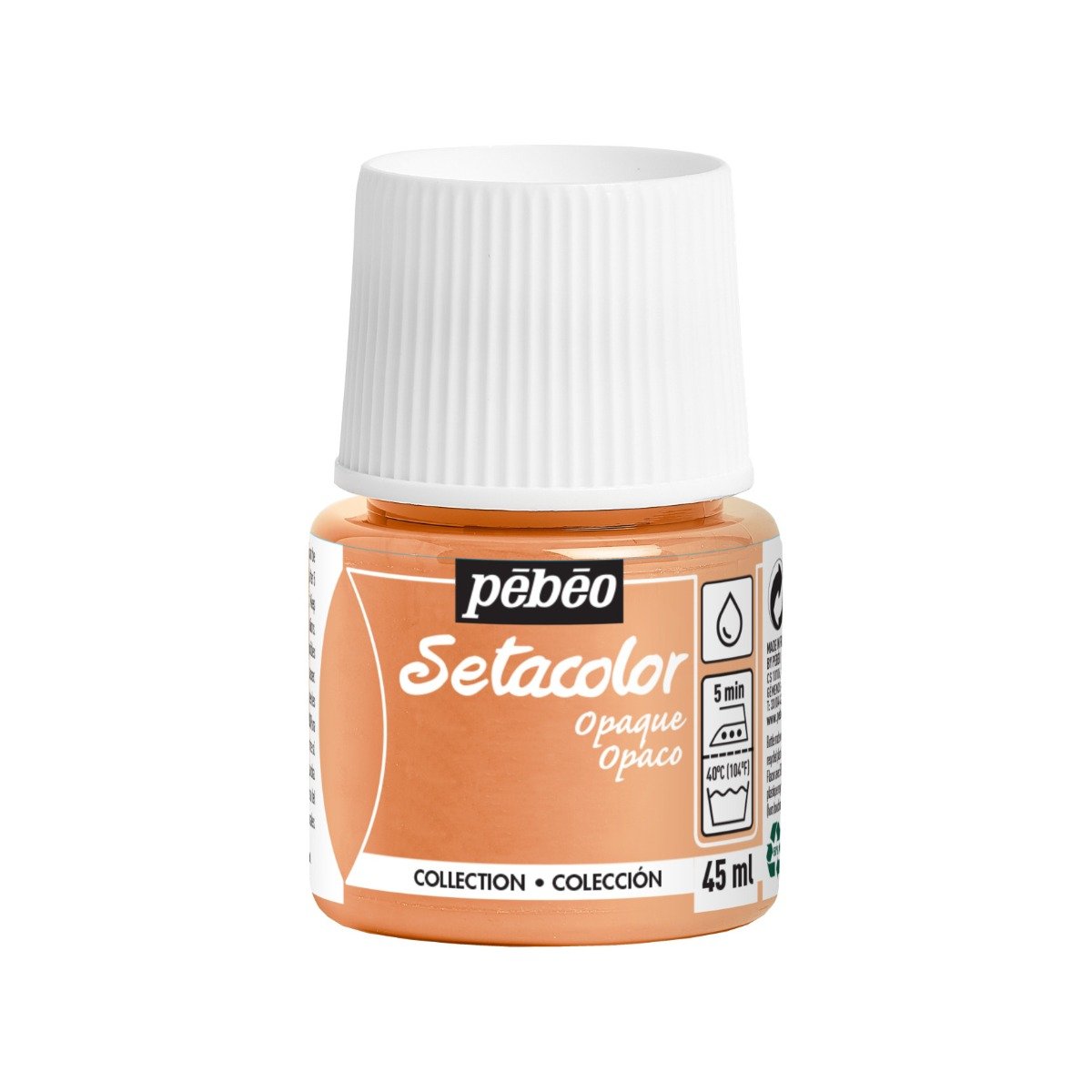 71431 ΧΡΩΜΑ ΥΦΑΣΜΑΤΟΣ SETACOLOR OPAQUE 45ml Orange Peach - Image 1