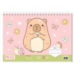ΜΠΛΟΚ ΖΩΓΡΑΦΙΚΗΣ “CAPYBARA” 23x33cm 40 ΦΥΛΛΑ ΑΥΤΟΚΟΛΛΗΤΑ-ΣΤΕΝΣΙΛ- 2ΣΕΛ ΧΡΩΜ/ΣΜΟΥ ΣΕ 2 ΣΧΕΔΙΑ - Image 2