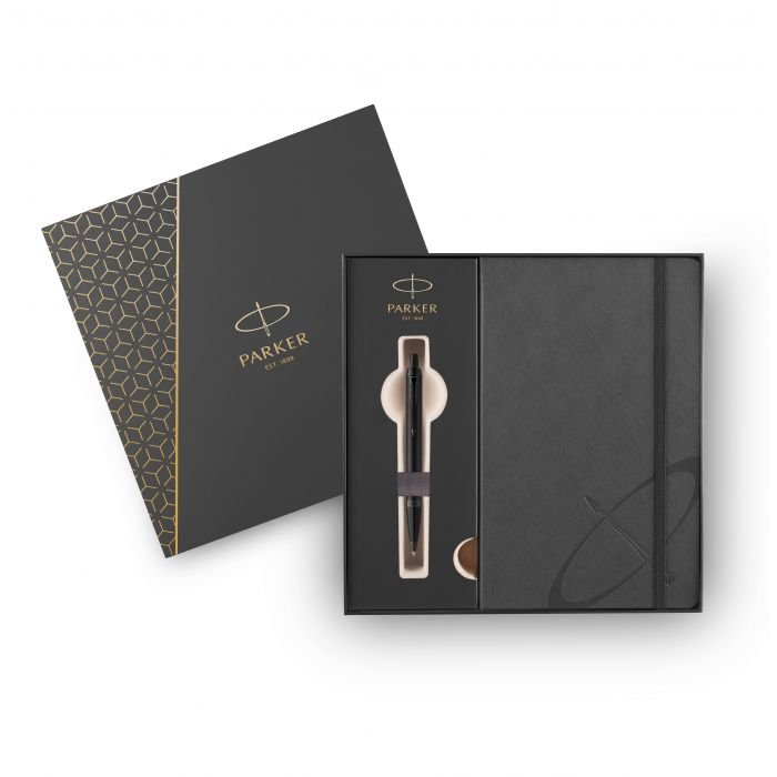 71524 ΣΕΤ PARKER I.M CORE METALLIC BLACK BALLPOINT & ΣΗΜΕΙΩΜΑΤΑΡΙΟ - Image 1