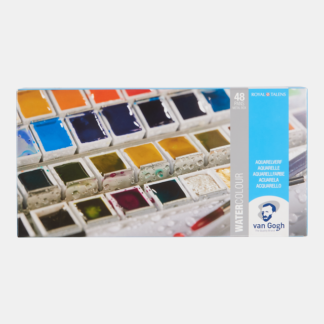 71573 ΣΕΤ WATERCOLOUR ΣΕ ΜΕΤΑΛΛΙΚΗ ΘΗΚΗ VAN GOGH 48 ΧΡΩΜΑΤΩΝ - Image 1