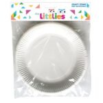 ΠΙΑΤΑ ΧΑΡΤΙΝΑ ΛΕΥΚΑ ΧΕΙΡΟΤΕΧΝΙΑΣ 23cm 6ΤΕΜ THE LITTLIES