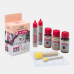 ΣΕΤ ΧΡΩΜΑΤΑ ΓΙΑ ΥΦΑΣΜΑ 3 ΧΡΩΜΑΤΑ x 50ml,2 EFFECT LINER,2 ΣΤΑΜΠΑΔΟΡΟI,1 ΣΤΕΝΣΙΛ - Image 2