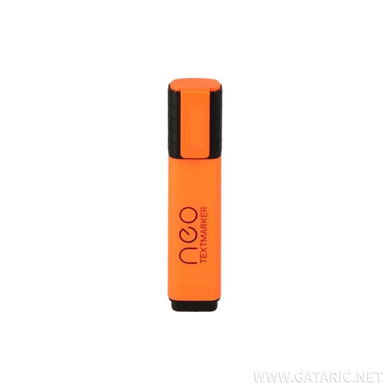 71580 ΜΑΡΚΑΔΟΡΟΣ ΥΠΟΓΡΑΜΜΙΣΗΣ "NEO" ΠΟΡΤΟΚΑΛΙ (ΣΥΣΚ-12ΤΕΜ) - Image 1