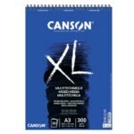 ΜΠΛΟΚ ΣΠΙΡΑΛ CANSON XL MIX MEDIA A3 300GR 30Φ
